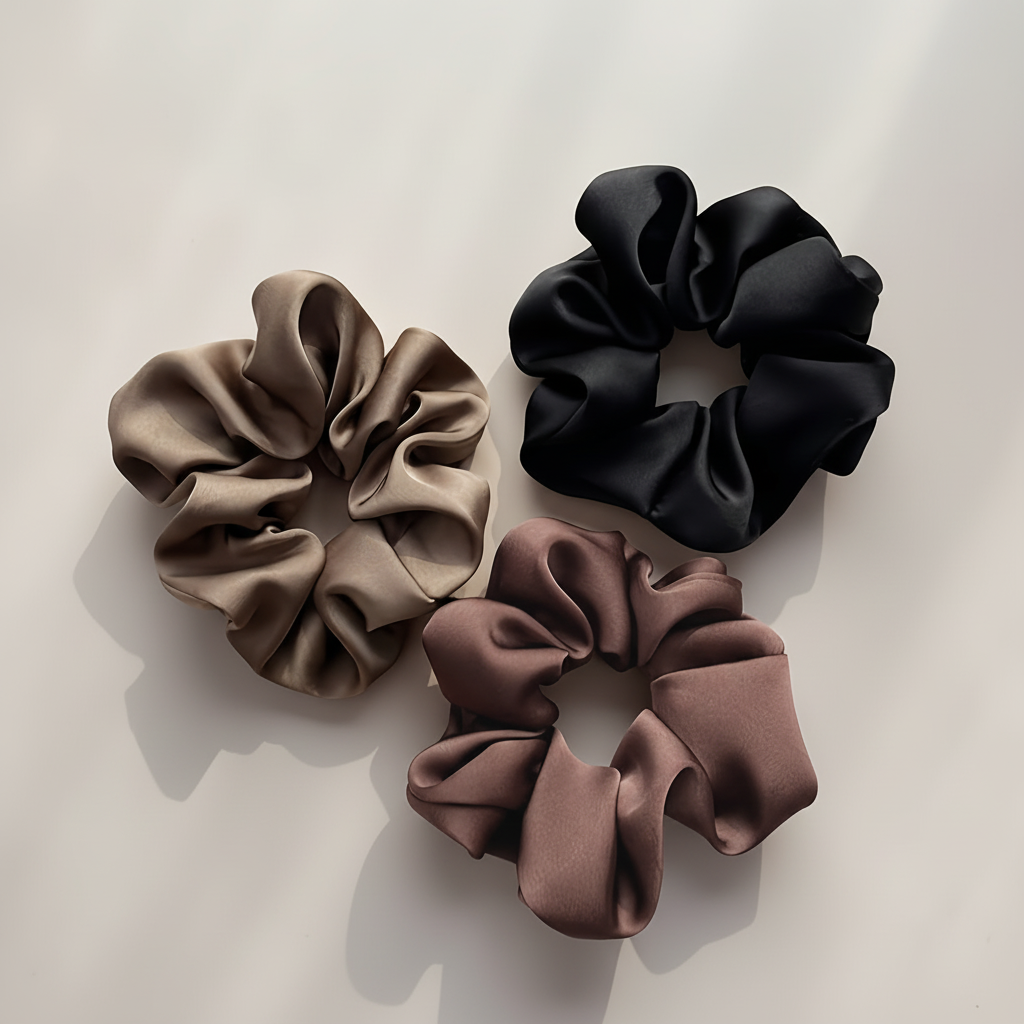 Satin Hair Ties Set